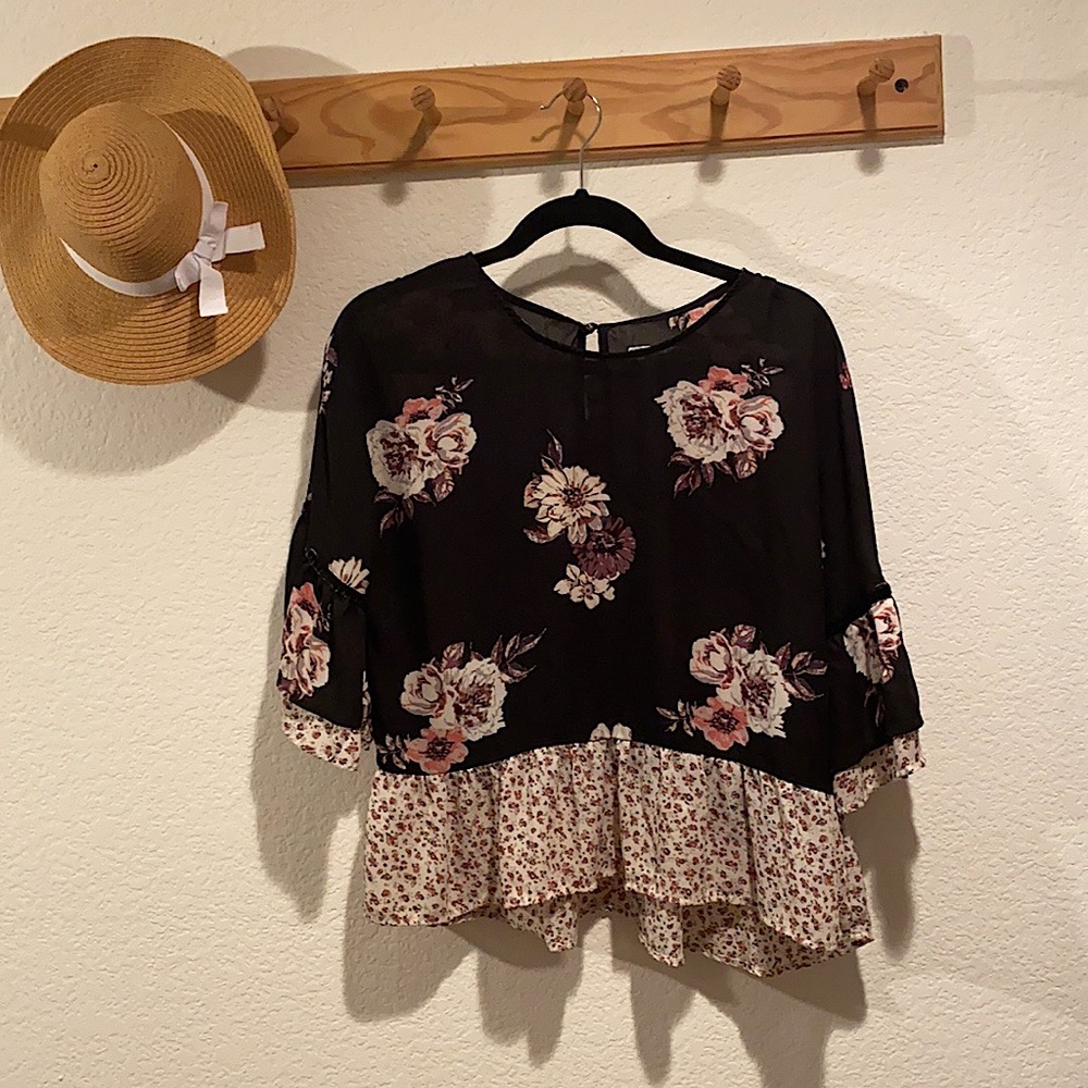 Nordstrom floral blouse
